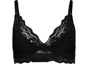 9002755666310 - SKINY® Wonderfulace Triangel-BH bügellos florale Spitze für Damen schwarz 70A