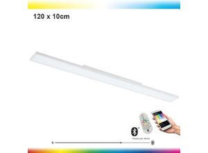 9002759323493 - 32349 LED-Panel Deckenleuchte Crosslink turcona-c weiss L120cm B10cm H6cm dimmbar 2700-6500K mit Connect Funktion - Eglo