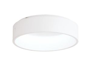 9002759392864 - Led Deckenlampe Marghera 1 dimmbare große Deckenleuchte Deckenbeleuchtung aus Metall und Kunststoff in weiß runde Wohnzimmerlampe warmweiß ø 45