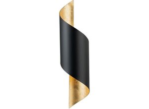 9002759396541 - Eglo - Wandleuchte Jabaloyas 1-flammige Wandlampe innen Up und Down Leuchte Wohnzimmer Wandbeleuchtung Flurlampe aus Metall in schwarz und gold