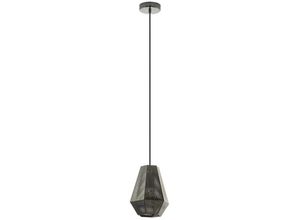 9002759432225 - 43222 Pendelleuchte chiavica nickel-nero E27 1X28W Ø205cm H110cm dimmbar - Eglo