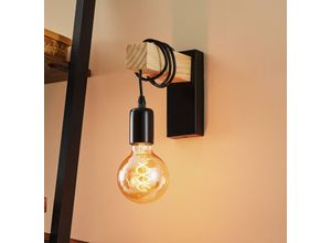 9002759435141 - Wandleuchte Townshend mit hellem Holzausleger