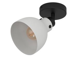 9002759438272 - Deckenstrahler Matlock 1-flammige Deckenlampe mit schwenkbarem Spot Deckenleuchte Industrial Design aus Metall in Schwarz und Grau Deckenspot mit