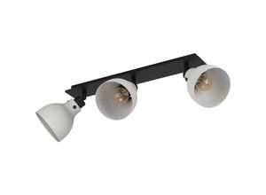 9002759438296 - Deckenstrahler Matlock 3-flammige Deckenlampe mit schwenkbaren Spots Deckenleuchte Industrial Design aus Metall in Schwarz und Grau Deckenspot mit