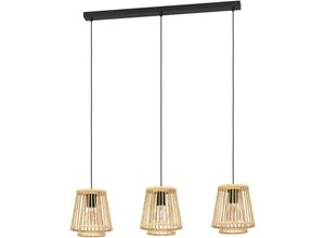 9002759438531 - Hängelampe Hykeham Pendelleuchte Esstisch 3-flammig Holz Esszimmerlampe mit Lampenschirm aus Bambus in Natur Hängeleuchte mit E27 Fassung 9002759438531 - Hängelampe Hykeham Pendelleuchte Esstisch 3-flammig Holz Esszimmerlampe mit Lampenschirm aus Bambus in Natur Hängeleuchte mit E27 Fassung