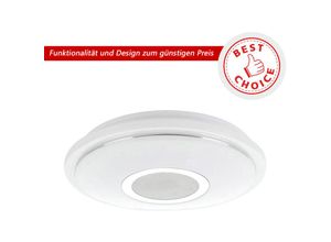 9002759755560 - 75556 best choice Deckenleuchte lanciano-s weiß chrom H75 Ø35cm 3000K - Eglo