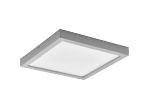 9002759756345 - Eglo - led Deckenleuchte Idun 2 quadratische Deckenlampe Deckenbeleuchtung aus Metall und Kunststoff in Silber und Weiß Lampe für Wand und Decke