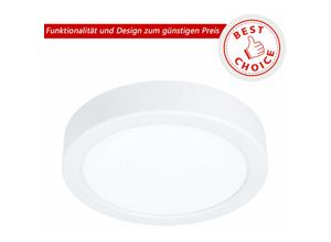 9002759757427 - Eglo - 75742 best choice Aufbauleuchte idun Stahl weiss led 95W 4000K H3cm Ø17cm