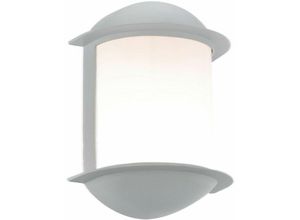 9002759780593 - Eglo - Wandleuchte Aussen Wandlampe Garten Terrassenleuchte Außen Aluguss silber 1x led 7W 550Lm LxAxH 16x22x10 cm 78059