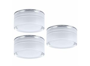 9002759787028 - Eglo - 3x led Einbau Leuchten Design Decken Lampen klar Flur Beleuchtung 78702 Karton beschädigt