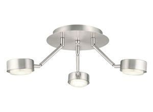 9002759890698 - Eglo - Deckenlampe Deckenleuchte verstellbare Arme silber Wohnzimmer rund nickel matt 3 flammig DxH 182x58