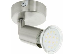 9002759925956 - Eglo - 92595 Spot buzz-led Stahl nickel-matt GU10 max1X28W Ø6cm 3000K schwenkbar