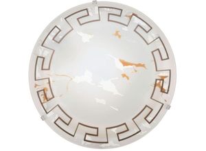 9002759932732 - Eglo - 12 Watt led Retro Wand Decken Lampe Glas Motiv Antik Schlafzimmer Leuchte 93273