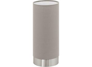 9002759951221 - Eglo - Tischleuchte Dimmbar 255 cm Farbe Taupe und Nickel matt 1xE27 40W 220-240V Taupe und Nickel matt