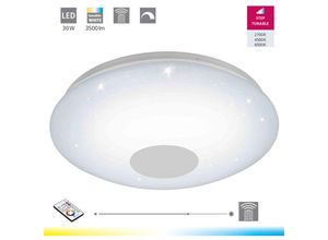 9002759959739 - 95973 Deckenleuchte Voltago 2 weiß mit Kristalleffekt ø 58cm mit Fernbedienung - Eglo