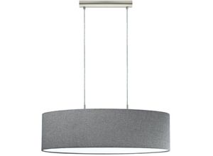 9002759963699 - Eglo - 96369 Hängeleuchte Stofflampe pasteri l 75cm dimmbar in grau