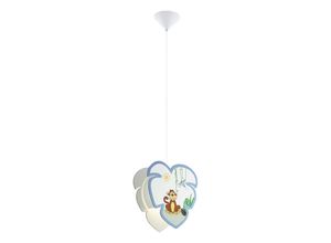 9002759969523 - Eglo - Pendel Lampe Baby Spiel Zimmer Holz Schirm Affen Motiv Jungen Mädchen Tier Hänge Leuchte 96952