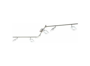 9002759970116 - Eglo - Deckenlampe Litago 6-flammige Deckenleuchte mit verstellbaren Spots Deckenstrahler aus Metall in Nickel-matt Wohnzimmerlampe warmweiß