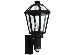 9002759972578 - 97257 Outdoor Wandleuchte monselice Kunststoff schwarz L195cm H43cm T205cm mit Tag Nachtsensor IP44 - Eglo
