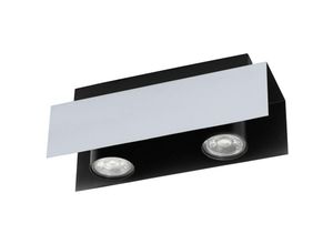 9002759973957 - Eglo - 97395 led Deckenleuchte viserba weiß-aluminium schwarz L27cm B85cm H115cm