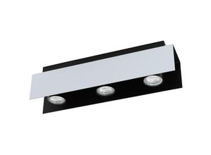 9002759973964 - 97396 led Deckenleuchte viserba weiß-aluminium schwarz L41cm B85cm H115cm - Eglo