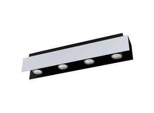 9002759973971 - Eglo - 97397 led Deckenleuchte viserba weiß-aluminium schwarz L55cm B85cm H115cm