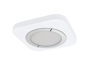 9002759976651 - Eglo - 97665 led Aufbauleuchte puyo weiß chrom weiß L40cm B40cm H4cm