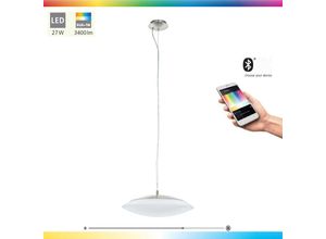 9002759978129 - Eglo - 97812 led Pendelleuchte frattina-c nickel-matt weiß Ø435cm H150cm dimmbar mit Connect Funktion 9002759978129 - Eglo - 97812 led Pendelleuchte frattina-c nickel-matt weiß Ø435cm H150cm dimmbar mit Connect Funktion