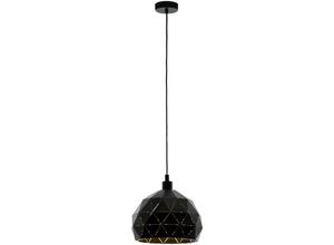 9002759978419 - 97841 Pendelleuchte roccaforte schwarz gold E27 Ø40cm H110cm dimmbar - Eglo