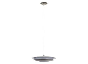 9002759980436 - Eglo - 98043 led Pendelleuchte moneva-c nickel-matt weiß Ø405cm H150cm dimmbar mit Connect Funktion