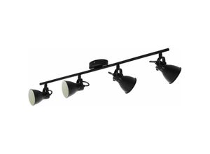 9002759984083 - Eglo - 98408 Spotleuchte led seras 2 Stahl schwarz GU10 4X3W L77cm B65cm