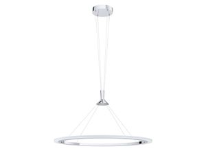 9002759984274 - 98427 led Pendelleuchte hornitos-c chrom satiniert L755cm B515cm H150cm mit Connect Funktion inkl Fernbedienung höhenverstellbar - Eglo