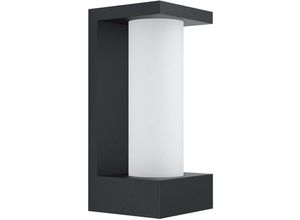 9002759987442 - 98744 led Outdoor Wandleuchte cividino schwarz weiß L12cm H26cm T115cm IP44 - Eglo