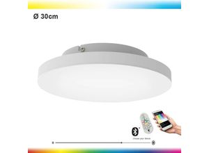9002759991180 - 99118 Rahmenlose Deckenleuchte turcona-c weiß H6 Ø30cm dimmbar 2700-6500K mit Connect Funktion inkl Fernbedienung - Eglo