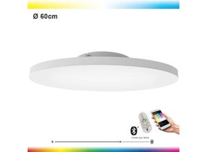 9002759991210 - 99121 Rahmenlose Deckenleuchte turcona-c weiß H6 Ø60cm dimmbar 2700-6500K mit Connect Funktion inkl Fernbedienung - Eglo