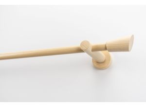 9002777131131 - Gardinenstange GARESA MOLIS Gardinenstangen Gr L 220 cm Ø 20 mm 1 läufig beige (natur) Kinder Gardinenstangen für Vorhanggarnitur verlängerbar Wandmontage Keil ohne Ringe