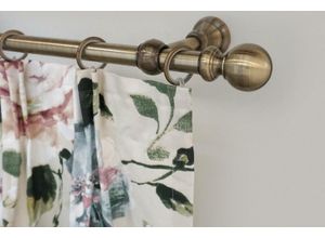 9002777169318 - Gardinenstange GARESA ANDREA Gardinenstangen Gr L 290 cm Ø 20 mm 1 St 1 läufig goldfarben (antikmessingfarben) Kinder Gardinenstangen für Vorhanggarnitur einfache Montage verlängerbar Endknopf Kugel lang