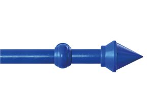 9002777183727 - Gardinenstange GARESA SEMARA Gardinenstangen Gr L 320 cm Ø 28 mm 1 läufig blau Kinder Gardinenstangen für Vorhanggarnitur Kunststoff verlängerbar mit Ringe2 Lauf Gleiter