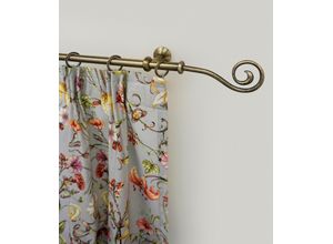 9002777194082 - Gardinenstange GARESA ESPERANCA Gardinenstangen Gr L 280 cm Ø 16 mm 1 St 1 läufig goldfarben (antikmessingfarben) Kinder Gardinenstangen für rustikale Vorhanggarnitur verlängerbar Eisen Endk Spirale