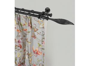 9002777196970 - Gardinenstange GARESA ESPERANCA Gardinenstangen Gr L 370 cm Ø 16 mm 1 St 2 läufig schwarz Kinder Gardinenstangen für rustikale Vorhanggarnitur verlängerbar Eisen mit Ringe