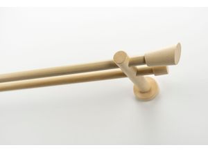 9002777207171 - Gardinenstange GARESA MOLIS Gardinenstangen Gr L 170 cm Ø 20 mm 2 läufig beige (natur) Kinder Gardinenstangen für Vorhanggarnitur verlängerbar Wandmontage Keil ohne Ringe