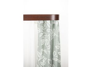 9002777229708 - Schienensystem GARESA Kunststoffschiene mit Blende Gardinenstangen Gr L 260 cm 2 läufig braun (mahagoni) Schienensysteme und Seilsysteme seitlich mit 2 Rundbögen (kein Spalt zwischen Vorhang Wand)