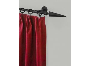 9002777280983 - Gardinenstange GARESA RUSTIKA Gardinenstangen Gr L 340 cm Ø 16 mm 1 läufig schwarz Gardinenstangen Deckenmontage rustikale Vorhanggarnitur verlängerbar Wandmontage Eisen mit Ringe