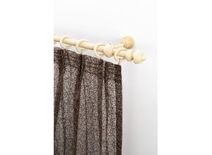 9002777309431 - Gardinenstange GARESA STANDARD Gardinenstangen Gr L 470 cm Ø 20 mm 1 läufig beige (natur) Kinder Gardinenstangen für Vorhanggarnitur reine Holzgarnitur verlängerbar mit Ringe