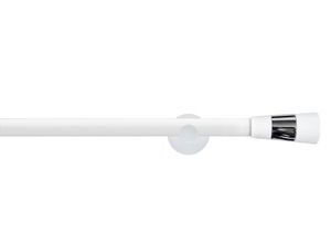9002777363389 - Gardinenstange GARESA WHITE Gardinenstangen Gr L 280 cm Ø 20 mm 1 St 1 läufig weiß Gardinenstangen nach Maß Vorhanggarnitur verlängerbar Wandmontage Endknopf 2-farbig