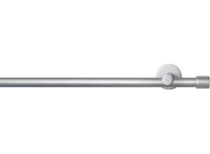 9002777373999 - Gardinenstange GARESA SEFRA Gardinenstangen Gr L 360 cm Ø 16 mm 1 St 2 läufig silberfarben Gardinenstangen nach Maß VorhanggarniturInnenlaufgarnitur verlängerbar Endknopf Kappe