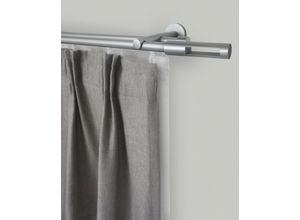 9002777377164 - Gardinenstange GARESA SEFRA Gardinenstangen Gr L 410 cm Ø 16 mm 1 St 2 läufig silberfarben Gardinenstangen nach Maß VorhanggarniturInnenlaufgarnitur verlängerbar Endknopf Zylinder