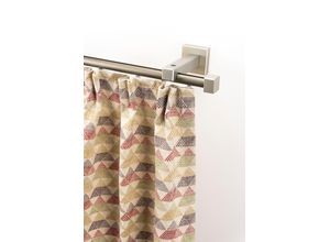 9002777401982 - Gardinenschiene GARESA Cubus Quad Innenlauf Gardinenstangen Gr L 330 cm 1 St 1 läufig grau (chromfarben) Gardinenschienen Innenlauf-Vorhanggarnitur verlängerbar Holz-Aluminium