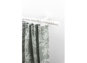 9002777410502 - Gardinenstange GARESA PEMPIA Gardinenstangen Gr L 360 cm 1 läufig weiß Gardinenstangen nach Maß Vorhanggarnitur verlängerbar Knopf mAusschnitte mit Ringe