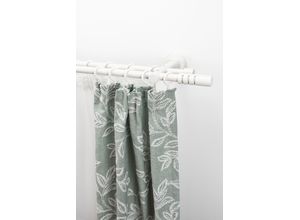 9002777412346 - Gardinenstange GARESA PEMPIA weiß Gardinenstangen Kinder L 250cm Ø 20mm 2 läufig Holz Metall Vorhanggarnitur verlängerbar Knopf mAusschnitte mit Ringe L250cm